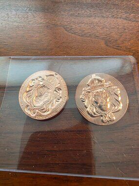 2-SCOTTSDALE STACKER 1 OZ COPPER ROUND ALPHA STRIKE-ONLY MINTED 499PCS.